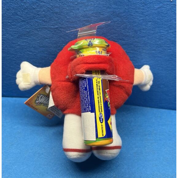 Vintage 1998 M&M Rikki Red 5" Plush Red Stuffed Toy with Tag And Candy - Picture 2 of 6